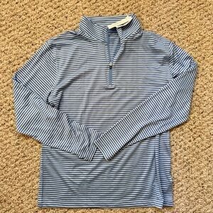 NWT J. Crew Crewcuts Blue and White Striped Performance Pullover